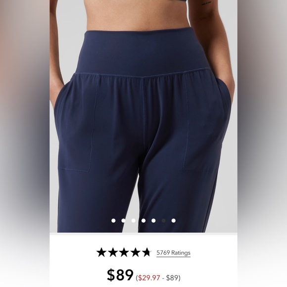 Athleta Pants & Jumpsuits Euc Athleta Salutation Jogger Sm Navy